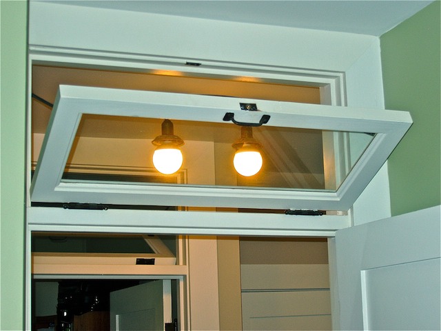 Interior Transom Window over Door